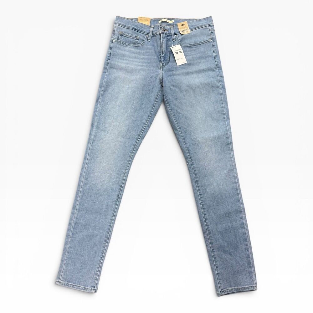 Levis WOMENS SIZE 10 MEDIUM W30 L30 311 Shaping Skinny Jeans Light Wash - Picture 1 of 8